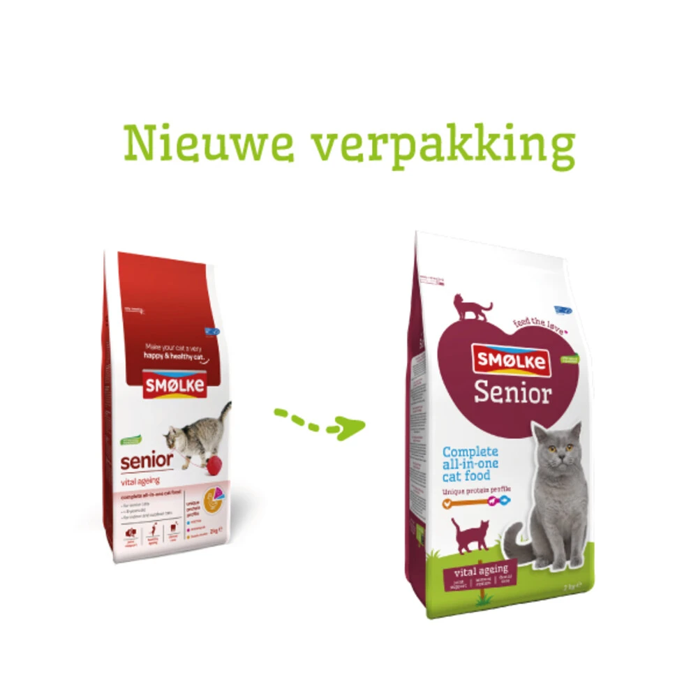 Smolke Kattenvoer Senior Kip 2 Smolke Kattenvoer Senior Kip - Afbeelding 2