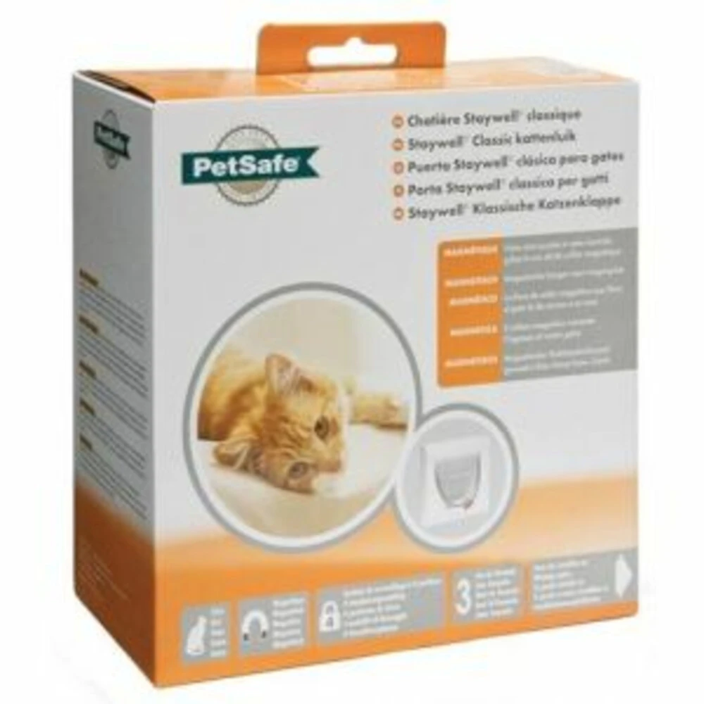 Petsafe Kattendeur Magnetisch Wit 1 Petsafe Kattendeur Magnetisch Wit