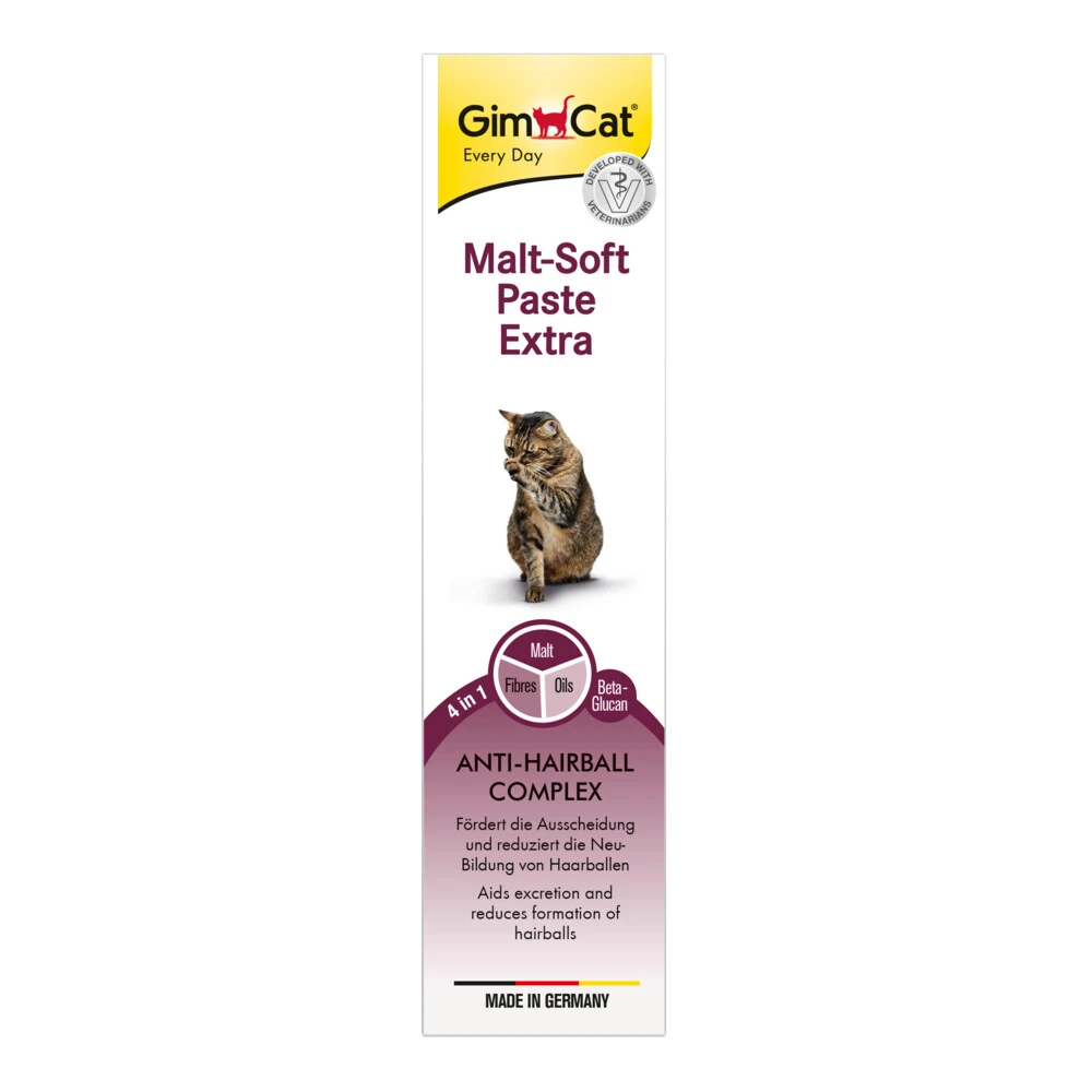 GimCat Malt-soft Extra Haarbalpasta 1 GimCat Malt-soft Extra Haarbalpasta