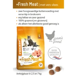 Fokker Fresh Meat Kattenvoer Verse Kip -Exporteren Dieren Vreugd Winkel 983748 3