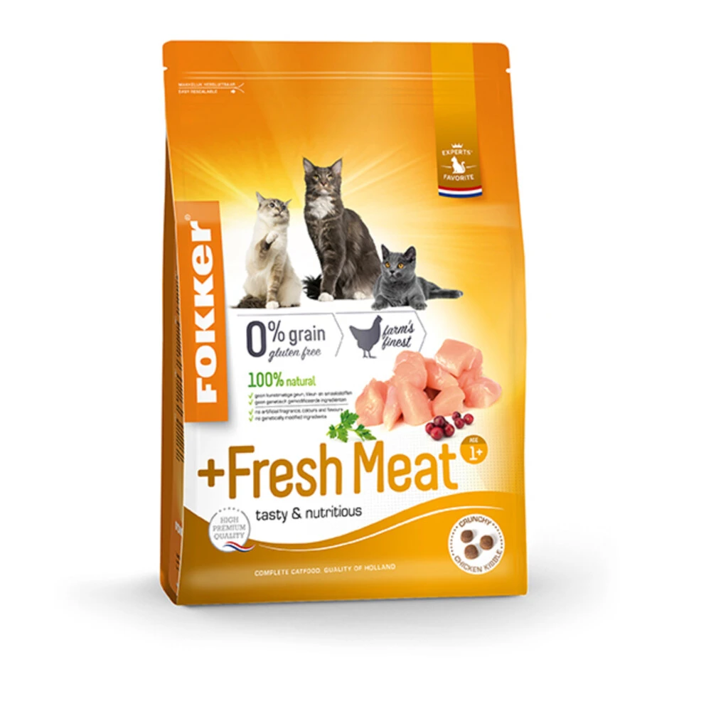 Fokker Fresh Meat Kattenvoer Verse Kip 1 Fokker Fresh Meat Kattenvoer Verse Kip