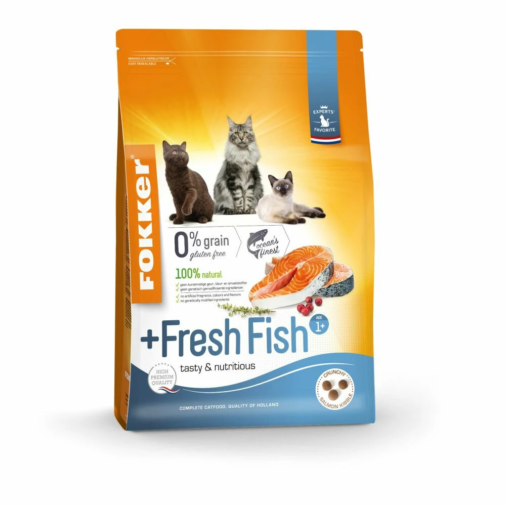 Fokker Cat Fresh Fish Kattenvoer Verse Zalm 1 Fokker Cat Fresh Fish Kattenvoer Verse Zalm