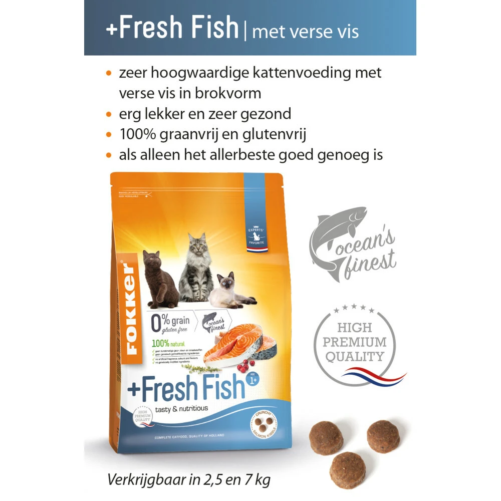 Fokker Cat Fresh Fish Kattenvoer Verse Zalm 3 Fokker Cat Fresh Fish Kattenvoer Verse Zalm - Afbeelding 3
