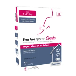 Flea Free Spot-on Combo Anti Vlooiendruppels Kat Vanaf 1 Kg